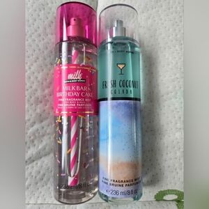 Bath & Body Works Fragrance Duo - Milk Bar Birthday & Fresh Coconut Colada